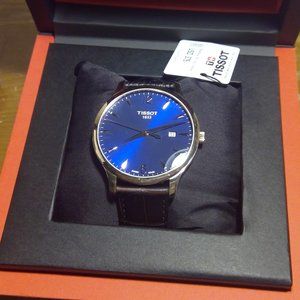 Tissot Tradition quartz blue dial men's watch